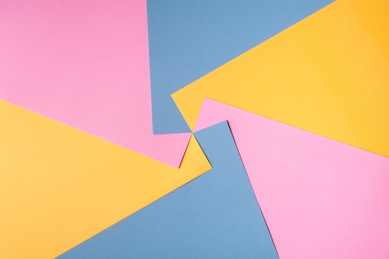 Colorful Origami Paper Cranes